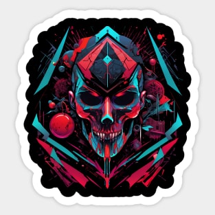 Cyberpunk Skull Sticker